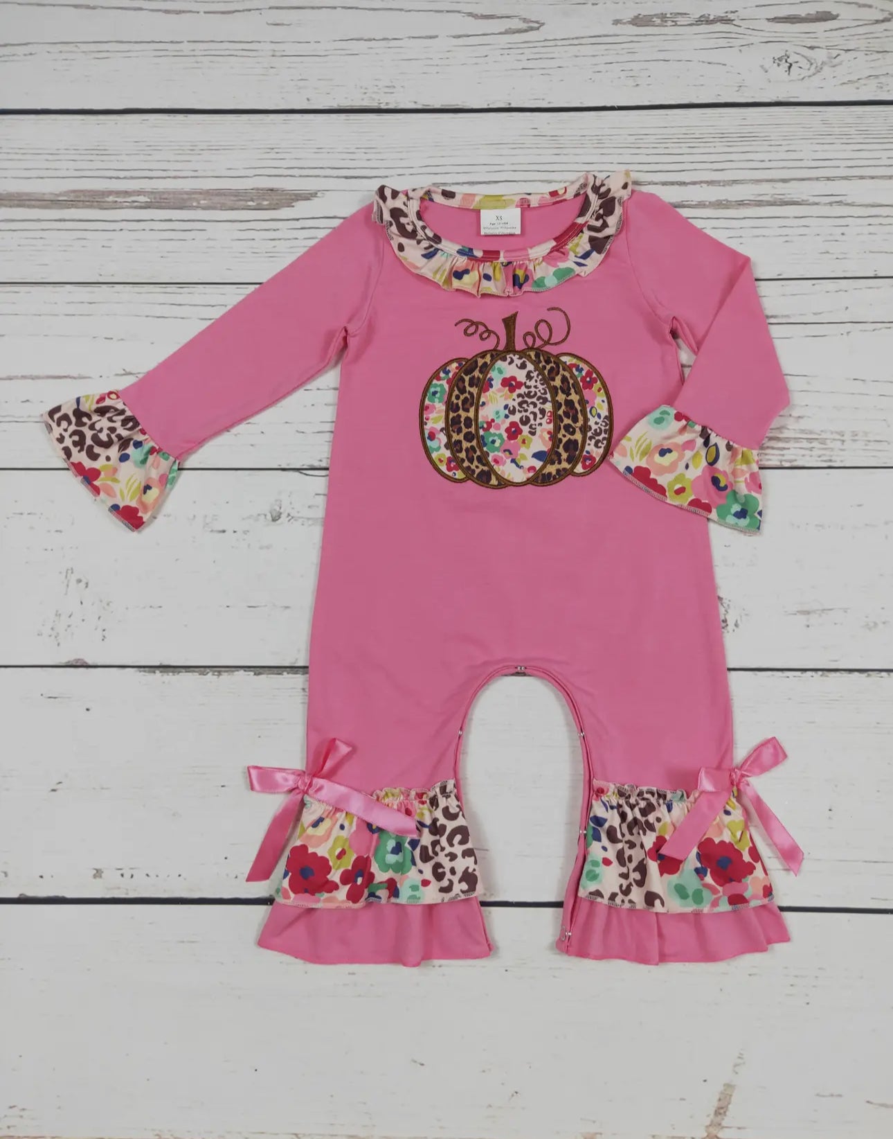Pink Pumpkin Romper