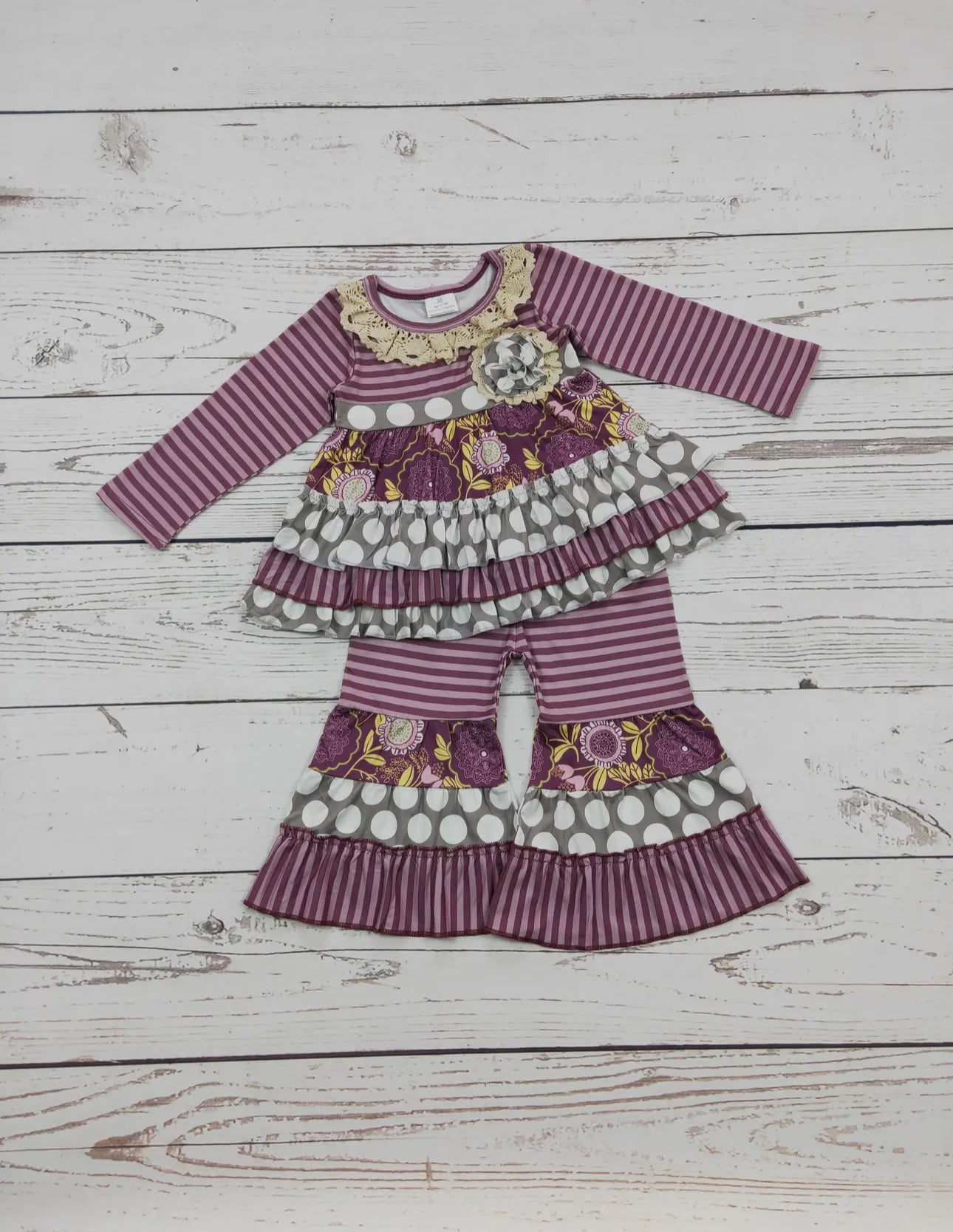Purple Fall Ruffles