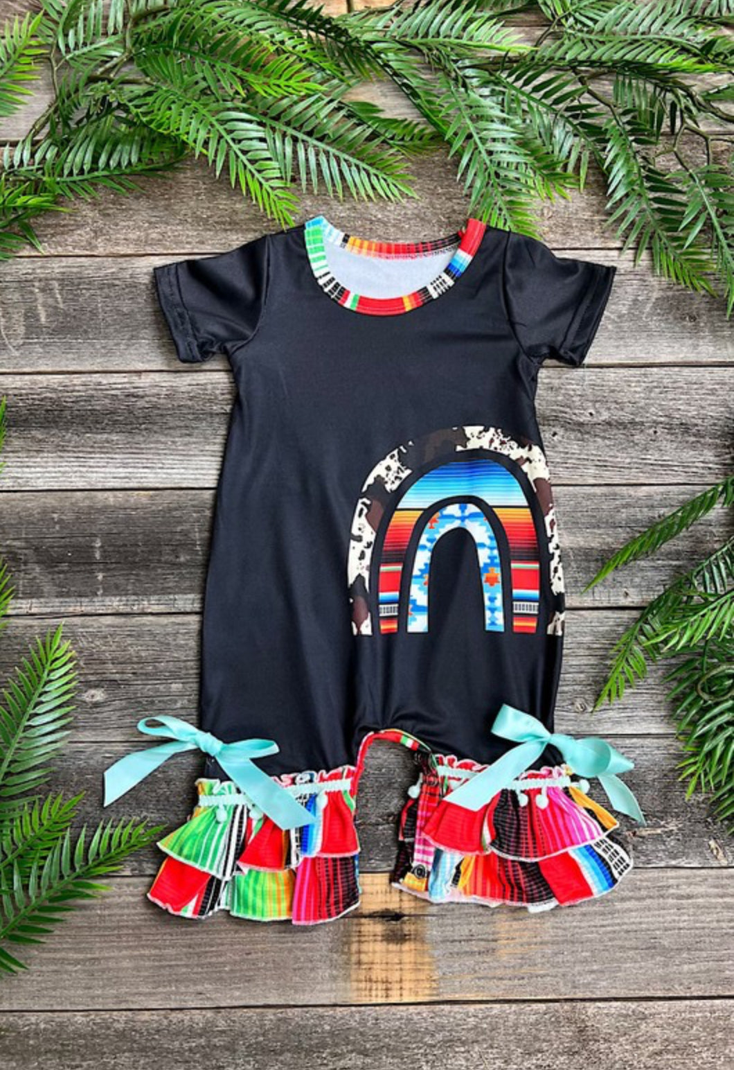Rainbows and Ruffles Infant Romper