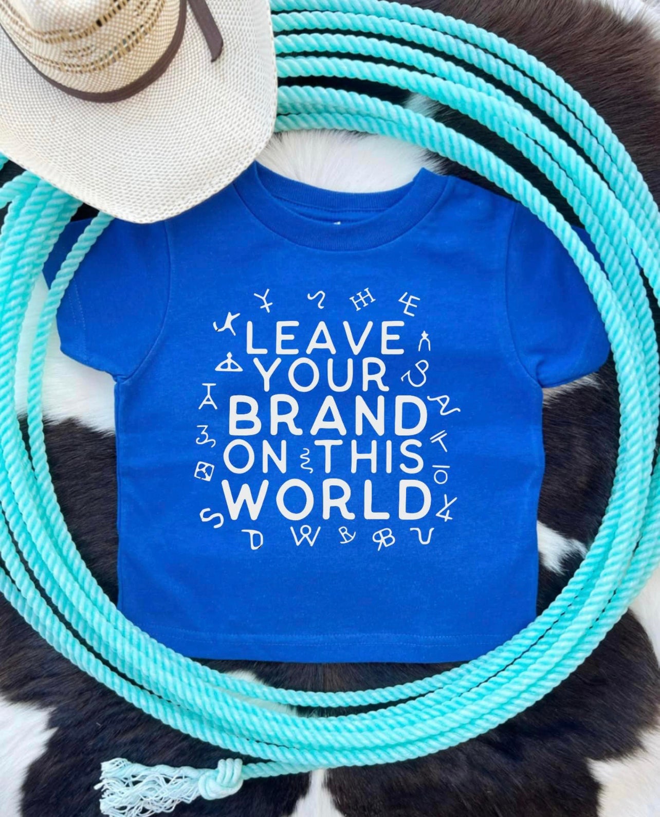 Blue Brand on the World Tee