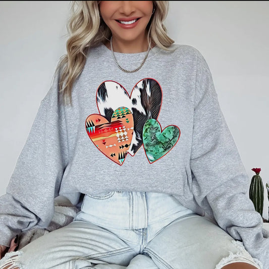 Western Hearts Sweatshirt