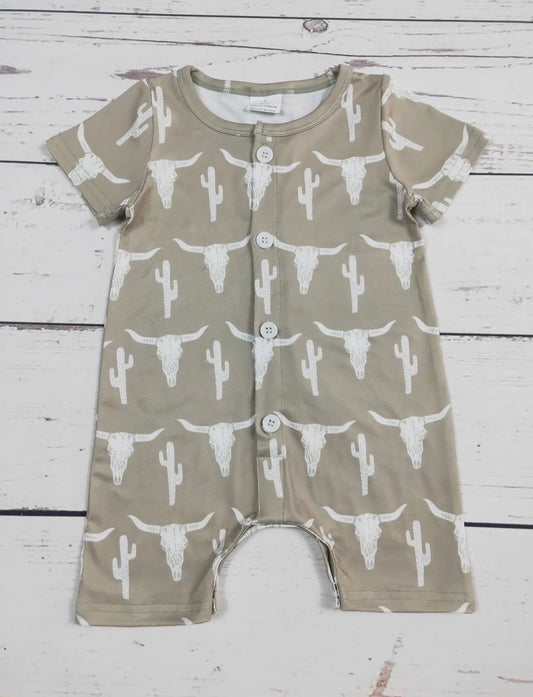 Cactus/Cow Romper