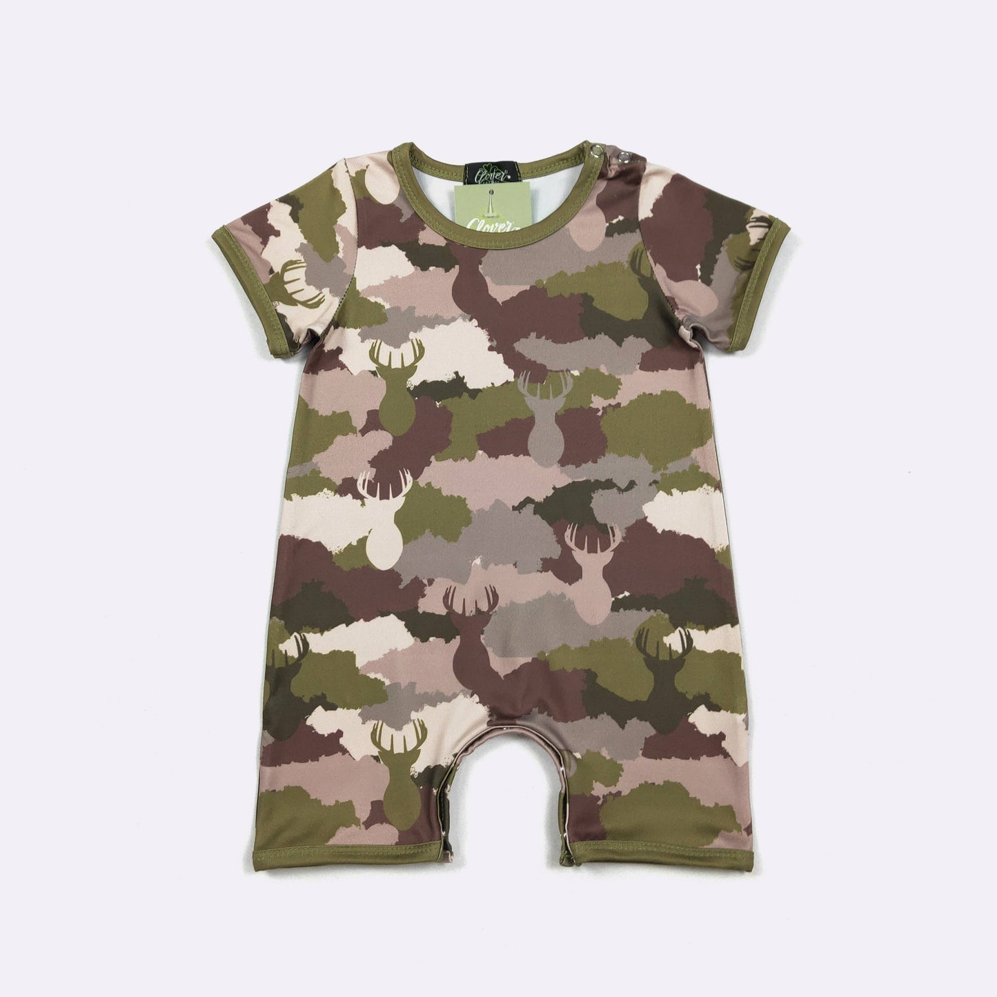 Deer Camo Boy Romper