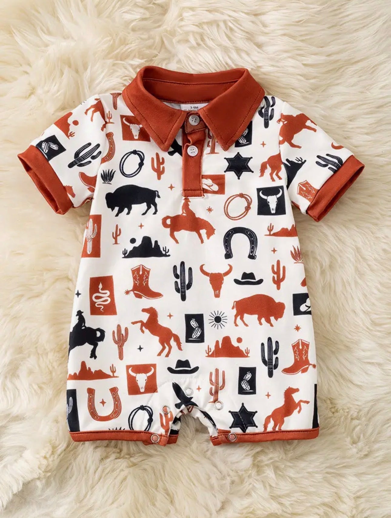 Western Bison Romper