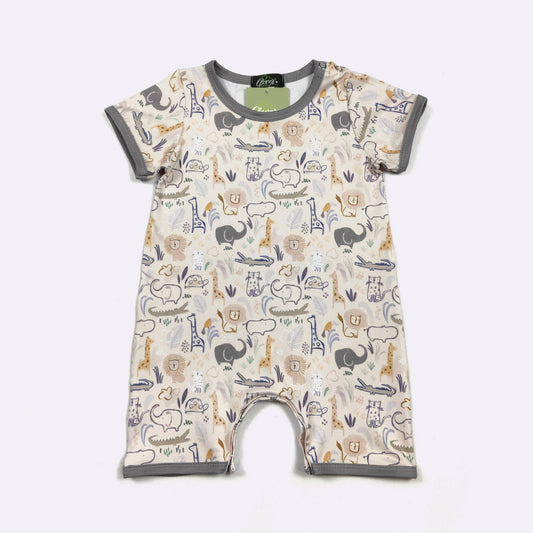 Safari Silhouette Boy Romper