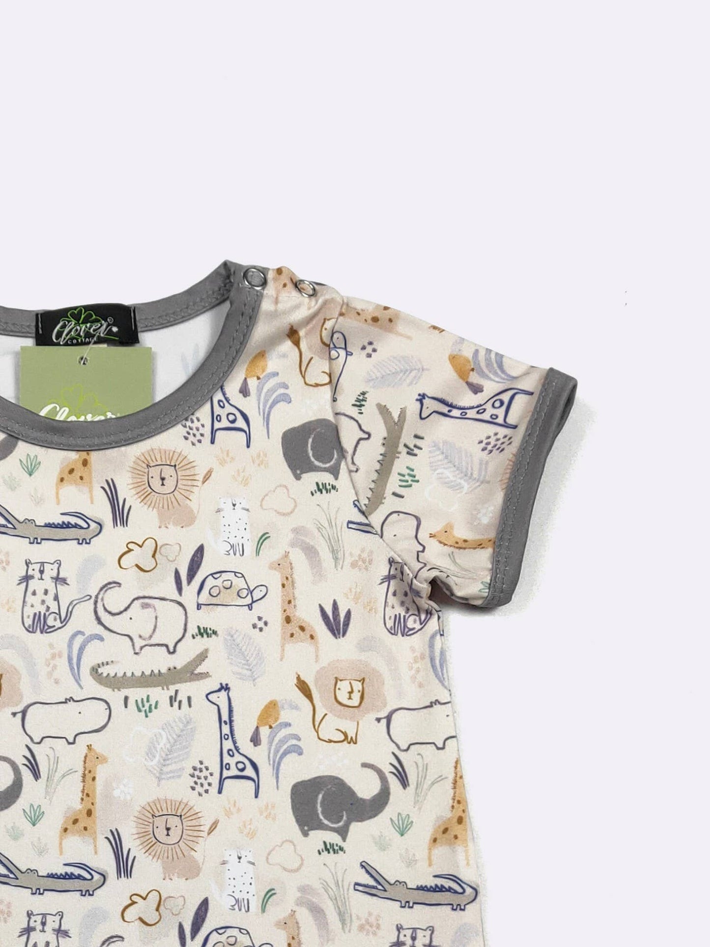 Safari Silhouette Boy Romper