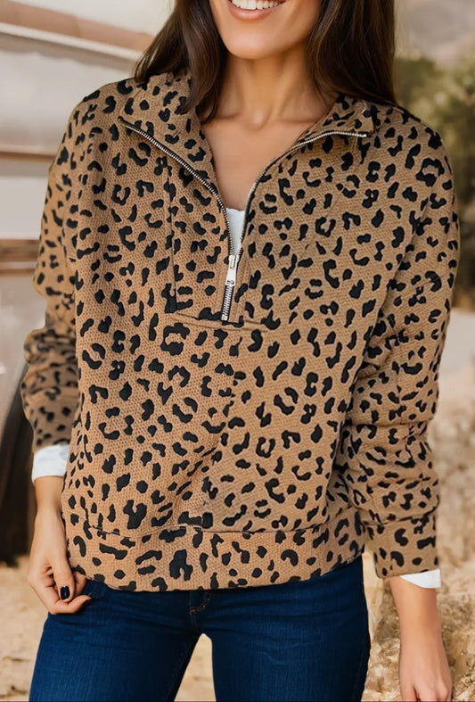 Cozy Leopard Pullover