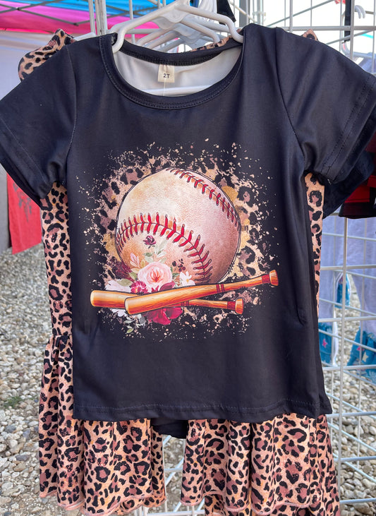 Leopard Baseball Outfit