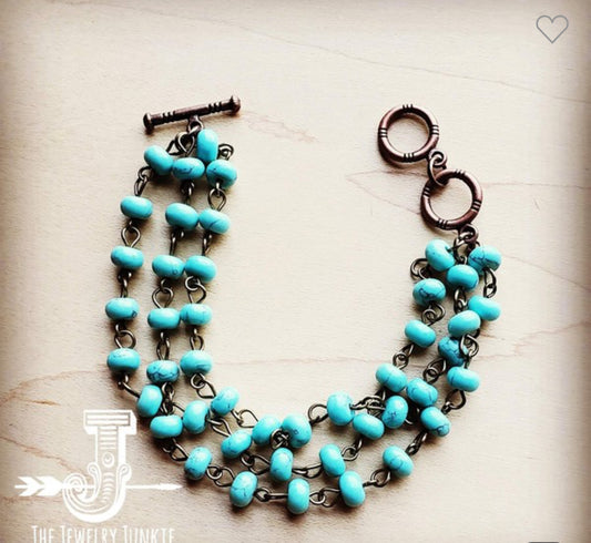 Turquoise Multi-Strand Bracelet