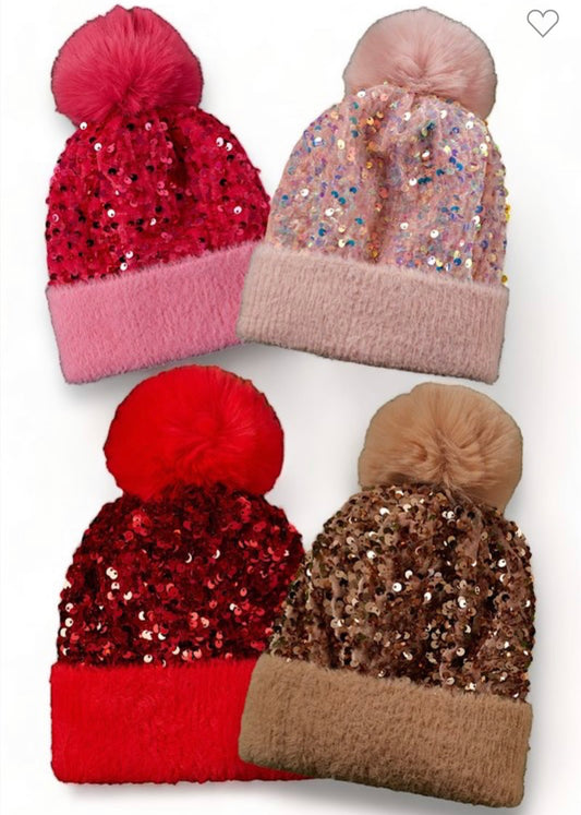 Sequin Beanie