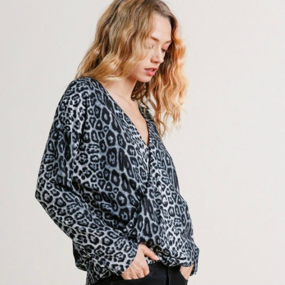 Smokey Leopard Blouse