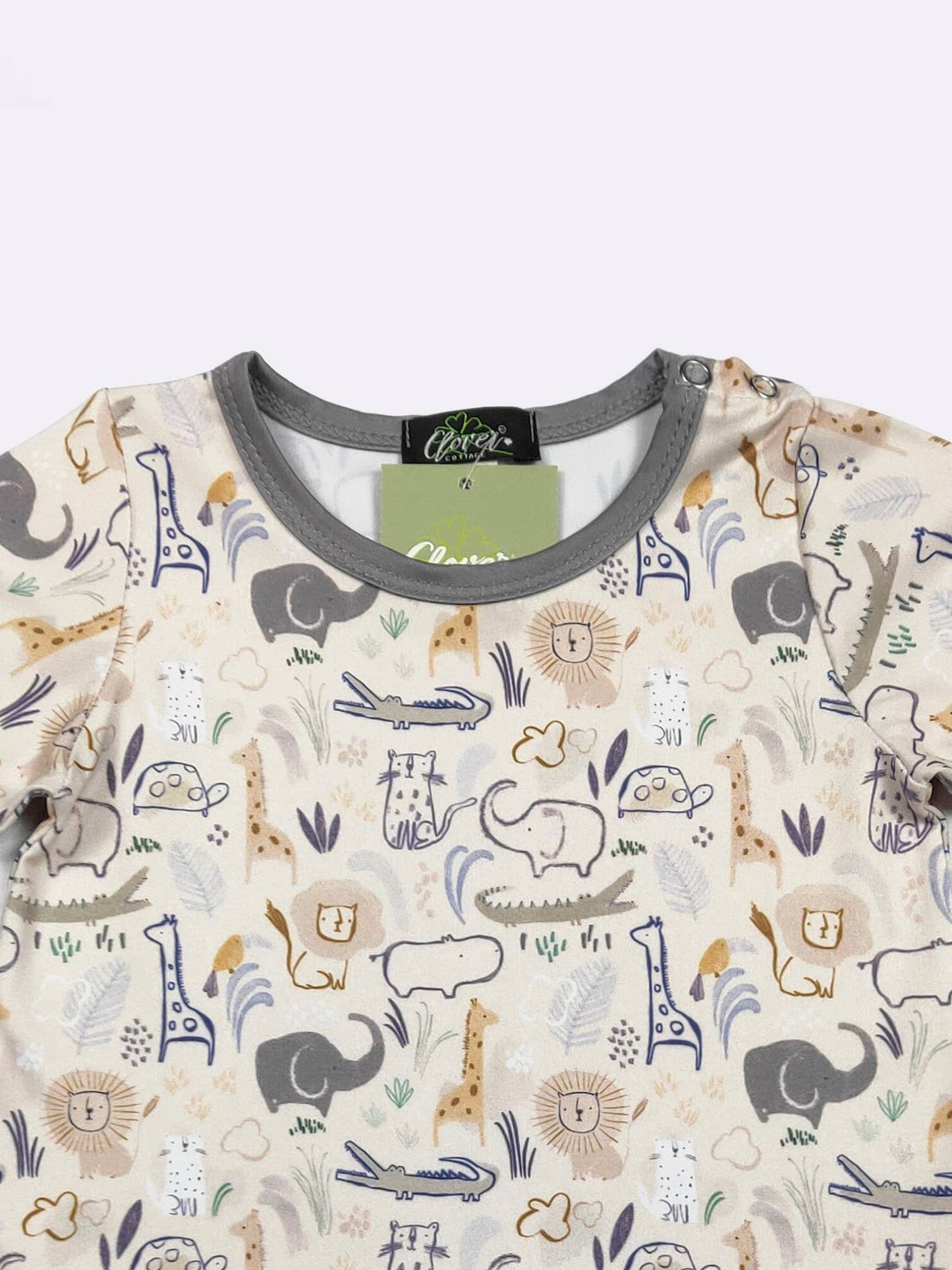 Safari Silhouette Boy Romper