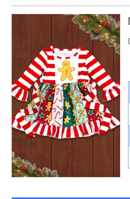 Girls Gingerbread Dress